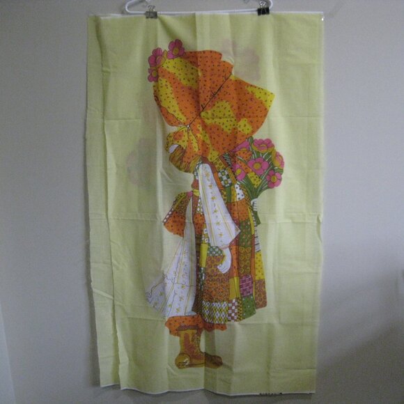Lot of 2 Matching Holly Hobbie Panels 44” Lengths Vtg - Picture 1 of 11